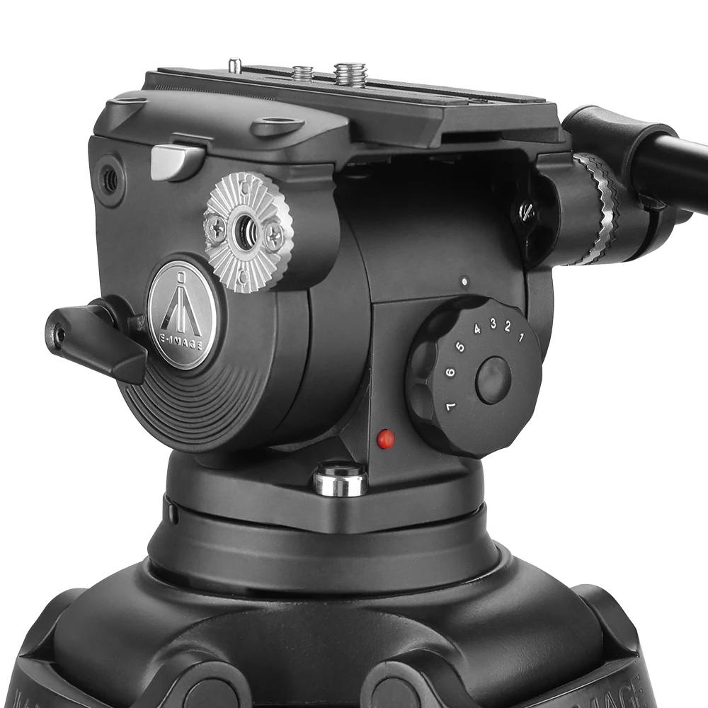 

E-IMAGE GH08L 100mm Bowl Size 8kg Payload Fluid Head For Video Tripod