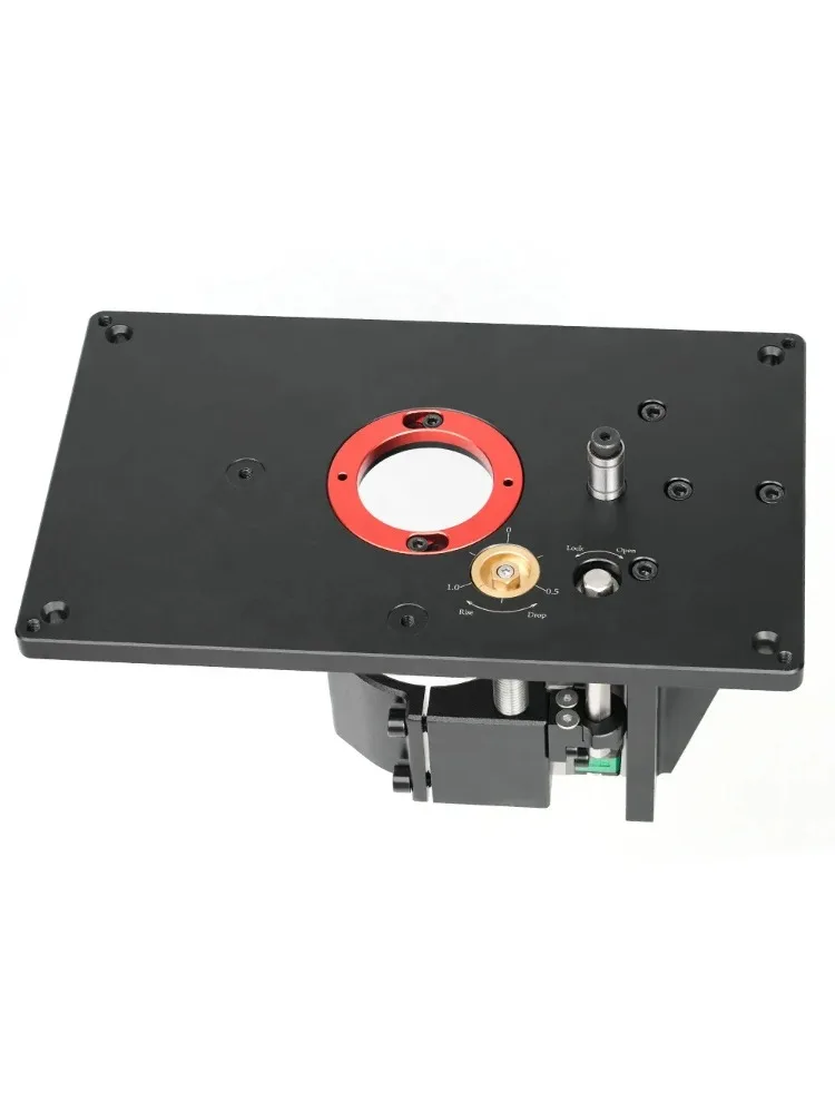 Router Lift System Full Installation Set with Aluminum Plate Insert Ring for 65mm Router Woodworking