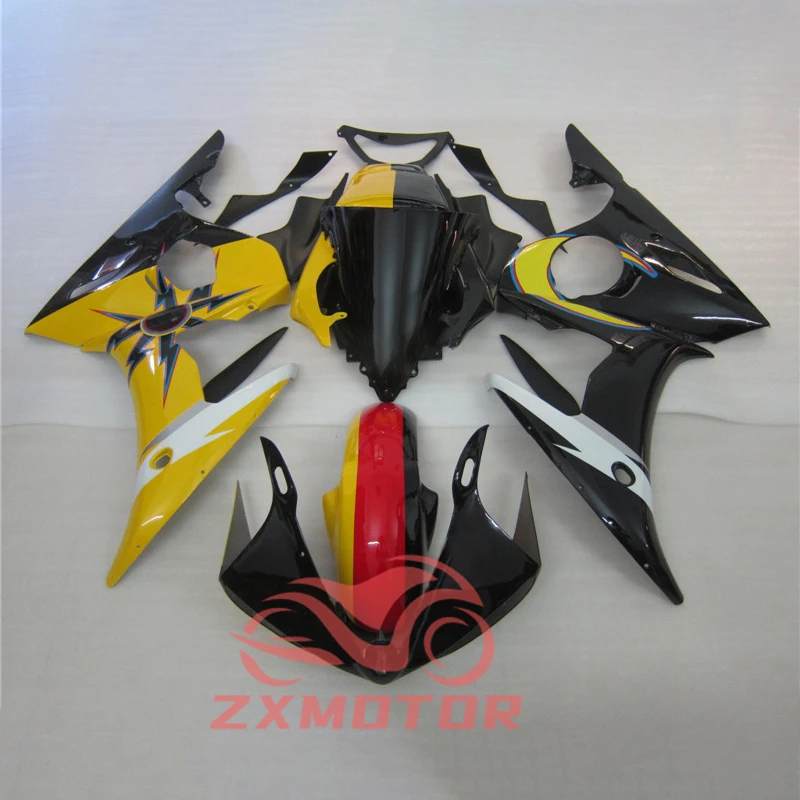 YZF-R6 03 04 05 دراجة نارية الهدايا المجمعة لياماها YZF R6 2003 2004 2005 Fairings هيكل السيارة لوحة مجموعة صالح للتخصيص #1