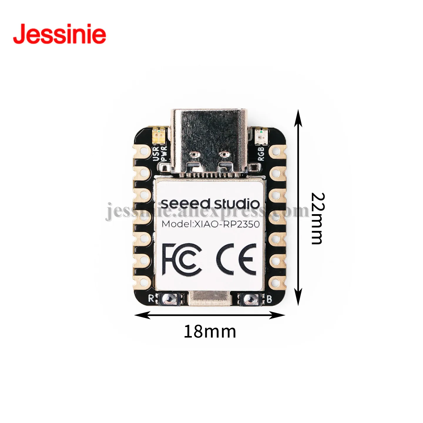 5Pcs/1pc Seeed Studio XIAO RP2350 Raspberry Pi for Arduino MicroPython C,C++ Arm Cortex-M33 Hazard3 RISC-V Development Board