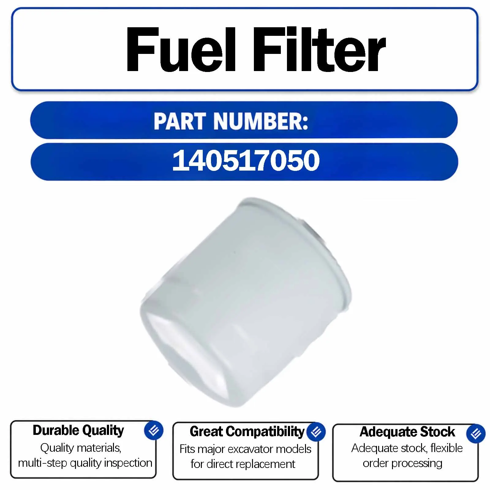 Oil Filter 140517050 For Huali HL85-7 Crawler Excavators