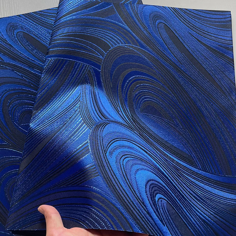 

3D Sego Gele & Ipele Set 2PCS, 2.5Yards Swiss African Headtie in Royal Blue for Women's Party Outfits TXH-21-1