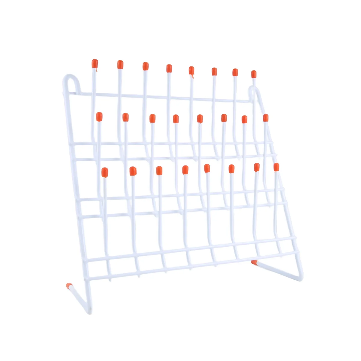 ABJG-Lab تجفيف الرف 24 أوتاد مختبر الأواني الزجاجية رف سلك الأواني الزجاجية تجفيف الرف جدار جبل/مختبر قائم بذاته
