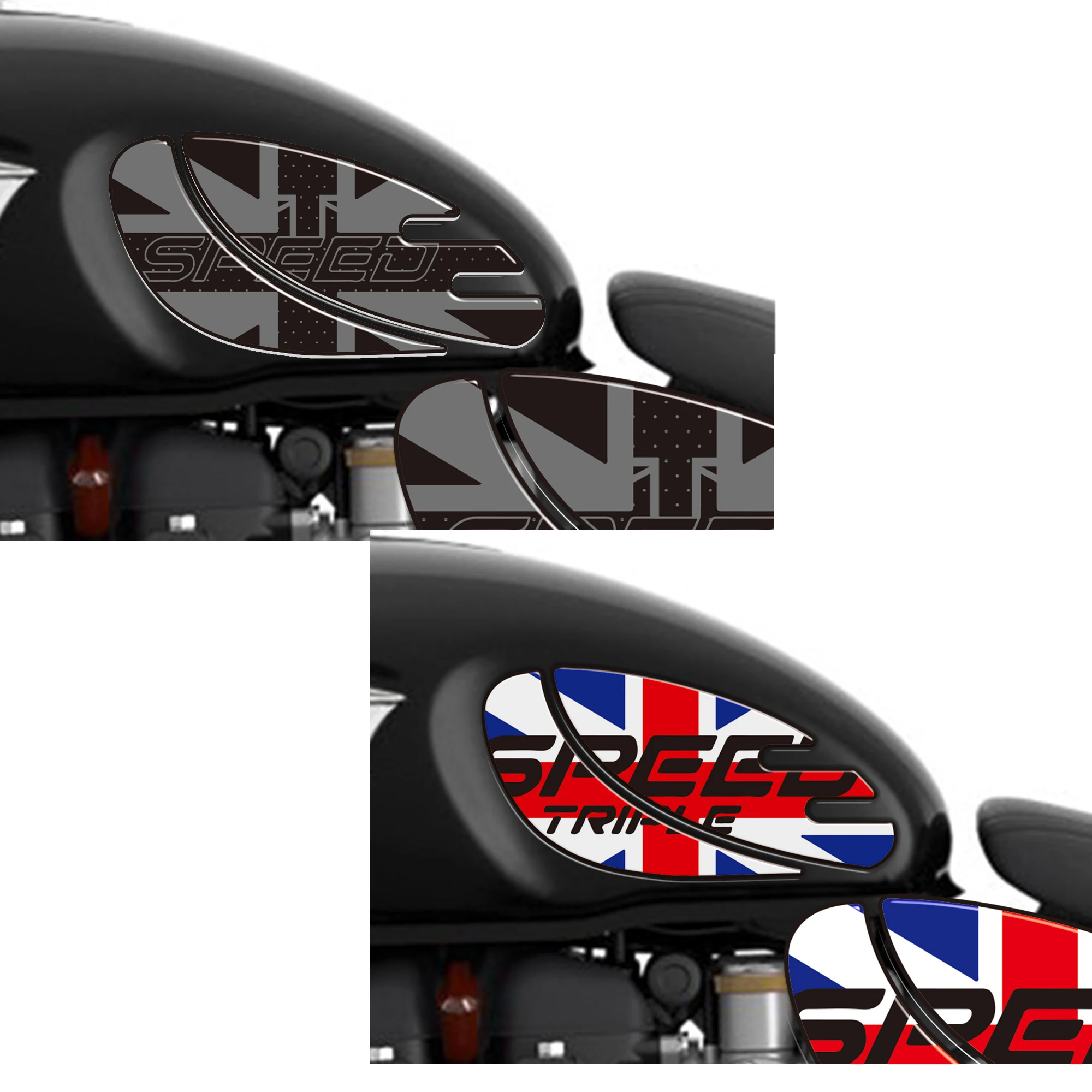 Motorcycle Accessories  Stickers 3D Protection  For Triumph Speedmaster T100 T120 Street Cup Bobber MTE080 Sticker Packs