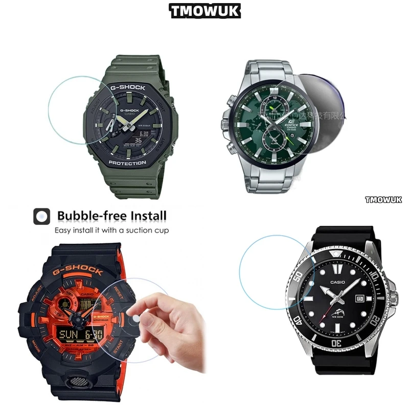 

For Casio GWG-2000 S2200 S140 EFV 540D L MDV 107 EFV 520DB GRB 100 GA 2110 - Watch Film, Tempered Glass 9H HD Screen Protector