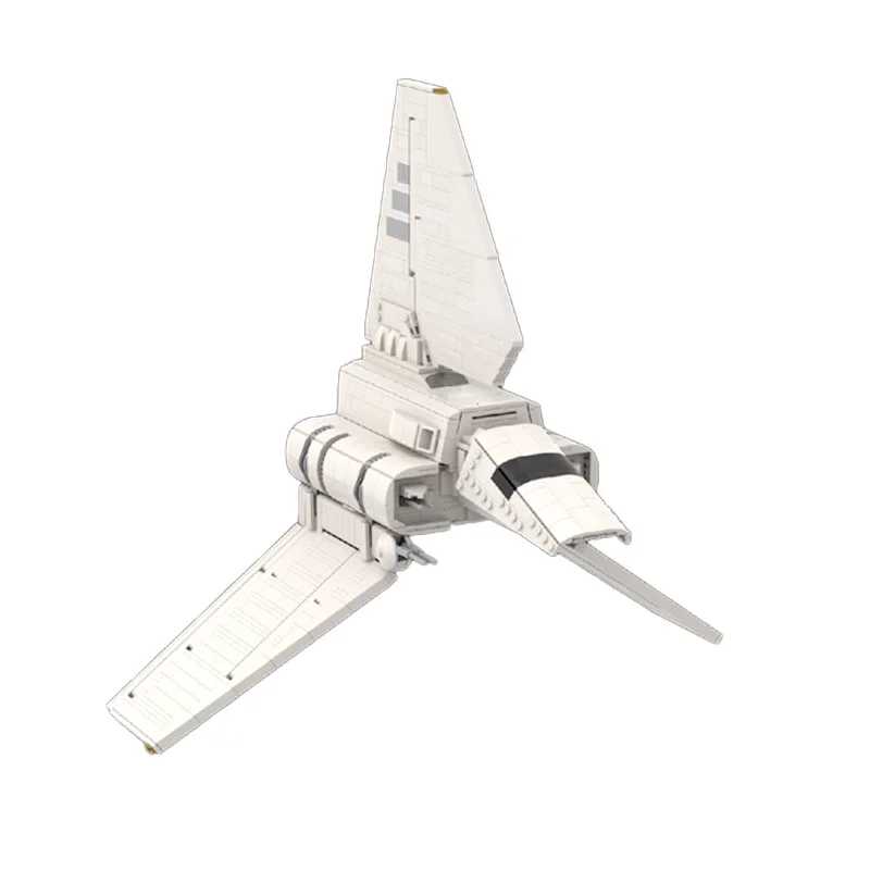 1588 parti Star Battle Series Bianco Cool Shuttle Mattoni da costruzione modulari Set di modelli per bambini Assemblaggio Display Giocattoli Regali del festival