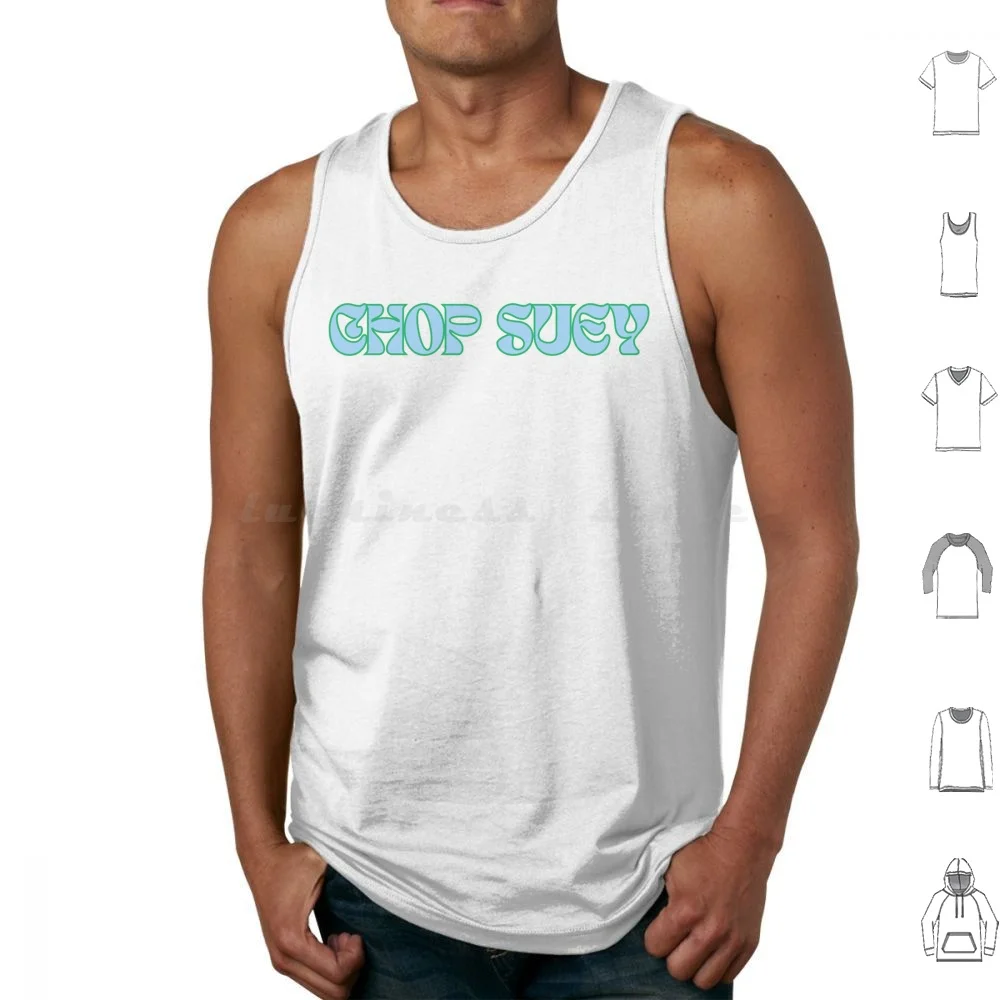 Chop Suey! By System Of A Down ( Blue ) Tank Tops Vest Sleeveless System Of A Down Soad Chop Suey Band Heavy Metal Famous