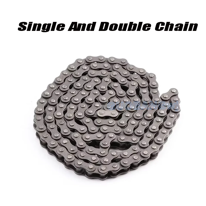 06b, 08b, 1-240 Section Long Transmission Roller Chain Machine Transmission Conveyor Chain, With Single And Double Holes