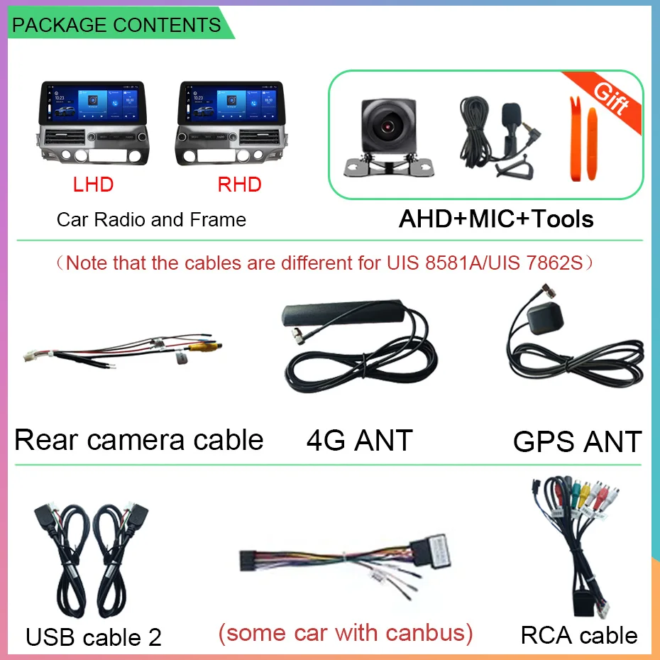 12.3 INCH Android 14 Car Radio Multimedia player For Honda Civic 2005-2012 navigation GPS audio stereo 4G Carplay Head Unit