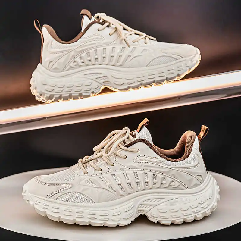 

Туфли для скейтбординга на большой подошве из натуральной кожи, повседневная обувь для маленьких ног 33, зеленые кроссовки, мужские спортивные кроссовки Sabot Chassure, лето 2023 г.