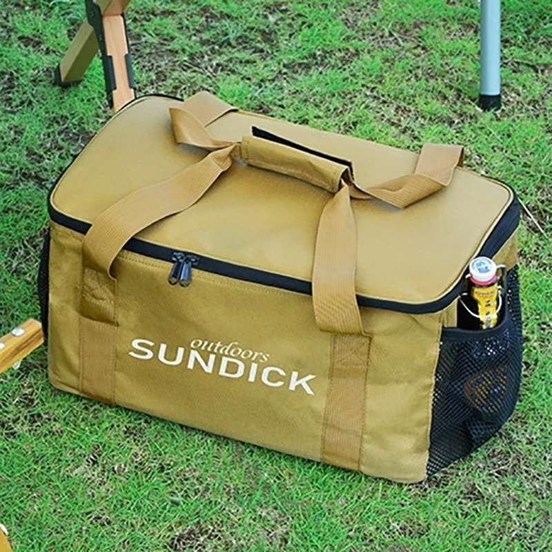 Outdoor Picnic Bag Waterproof Camping Travel Organizer Bag Thermal Cooler Lunch Box Portable Food Large Capacity Storage Handbag