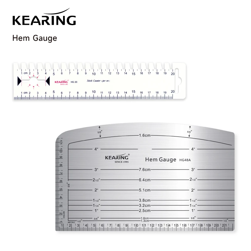 

Kearing Aluminum Cutting Edge Ruler for Cutting Ribbons, Patchwork, Quilting, Straight Ruler