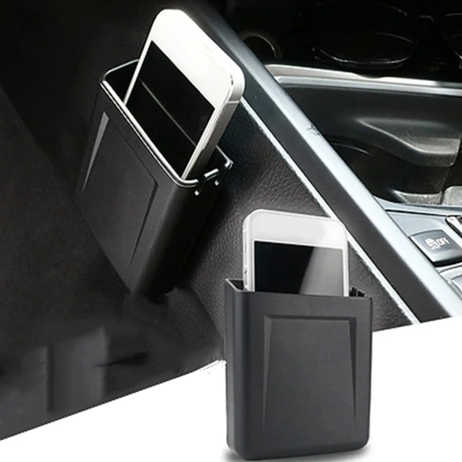 Portable Car Dash Organizer Sticky Adhesive Storage Box Car Cell Phone Gap Holder  for Phone Pocket Automobile Accessories