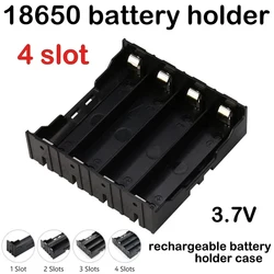 18650 Battery Holder 1 2 3 4 Slot Box Case Rechargeable Lithium 3.7V Battery Container with Hard Pin Power Bank Storage Box