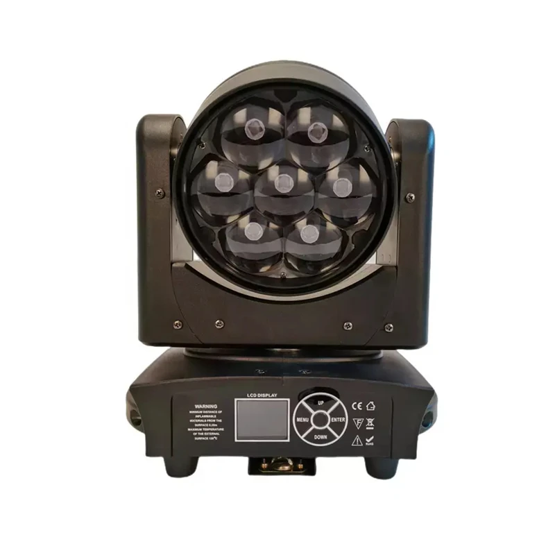 6pcs led dmx mini moving head 7x40W 4 in1 rgbw Moving Head Beam LED RGBW Zoom Lyre Wash Stage Lighting