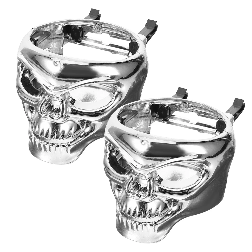 

2Pcs Skull Shape Car Cup Holder Air Vent Mount Adjustable Drink Holder Multifunctional Cup Rack Compatible with Trucks Suvs