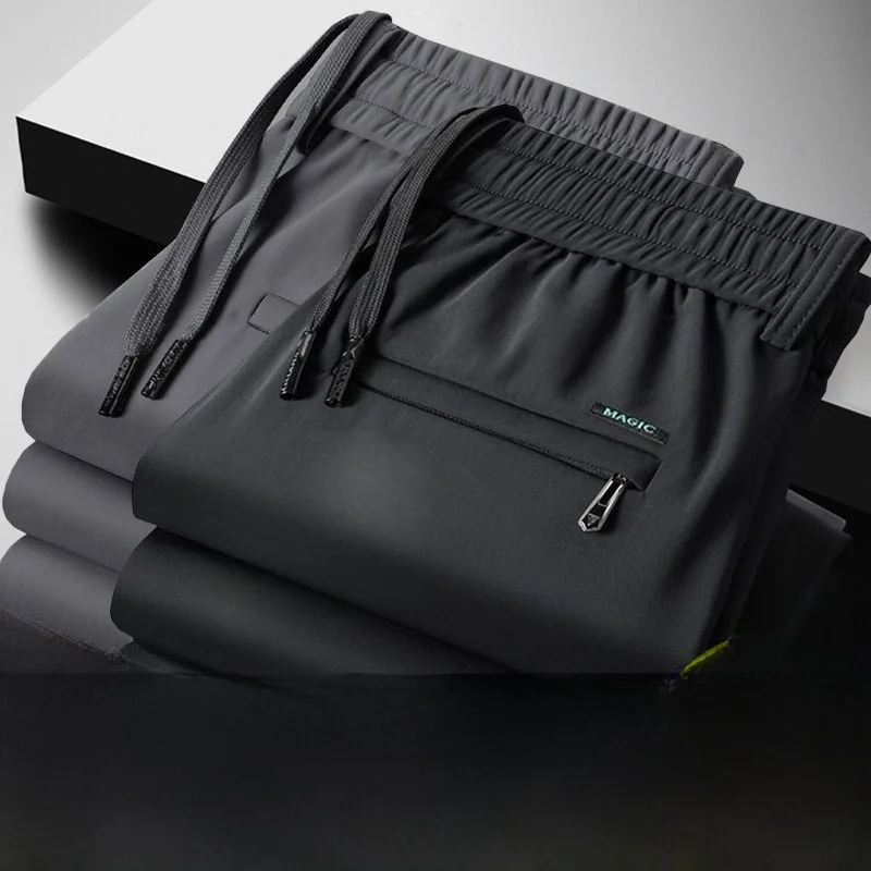 

Men's Busin Casual Thiened Fce Lined Straight Leg Pants Autumn Winter Outerwear Faionable Korean Sle Long Trousers