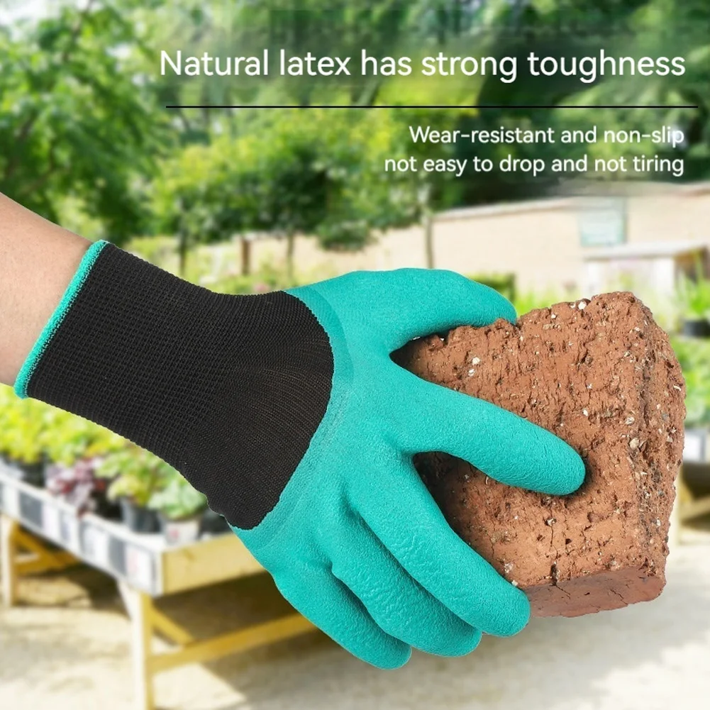 لينة اللاتكس قفازات العمل المنزلية Prick-proof قفازات اللاتكس الواقية عدم الانزلاق قفازات العمل تنفس لزراعة مقاومة للثقب