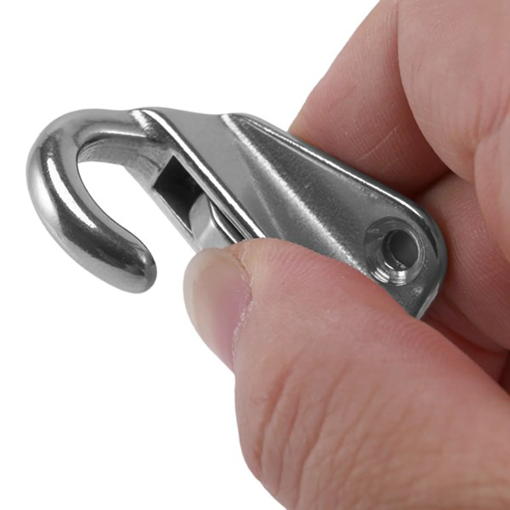 Authentic Marine Boat Fender Hooks Stainless Steel Spring Snap Type Fender Fending Hook Hanger 4 Pcs