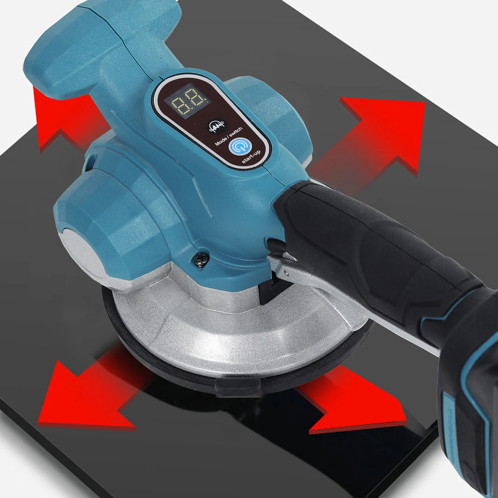 Floor Tile Vibration Levelling Machine 21V Max Battery Tiling Tool Electric Tile Vibrator Flooring Tools with Touchscreen