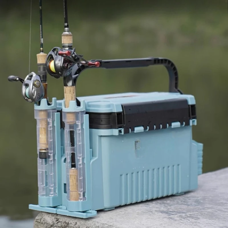 Multifunctional seated rod inserter accessories, small toolbox storage, bait box