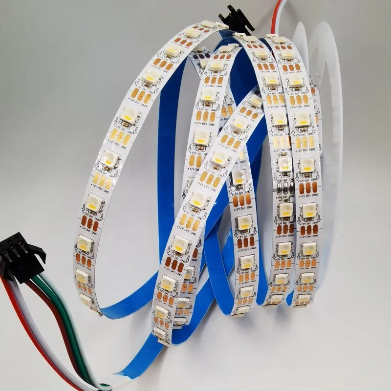 DC12V SK6812 Individual Addressable LED Strip RGBW RGBWW Light SMD5050 4 IN 1 30 60LED/m LED Pixel Tape Light Similar WS2812B 5M