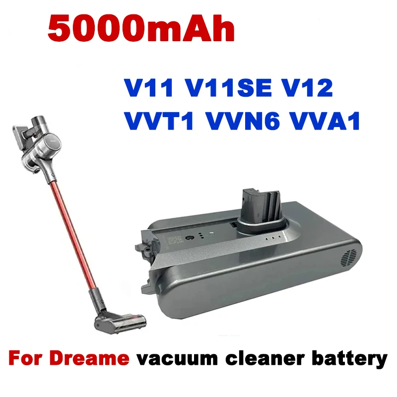 

2024 New For Dreame V11 V11SE V12 VVT1 VVN6 VVA1 Wireless Vacuum Cleaner 4000mAh Battery Pack Replacement