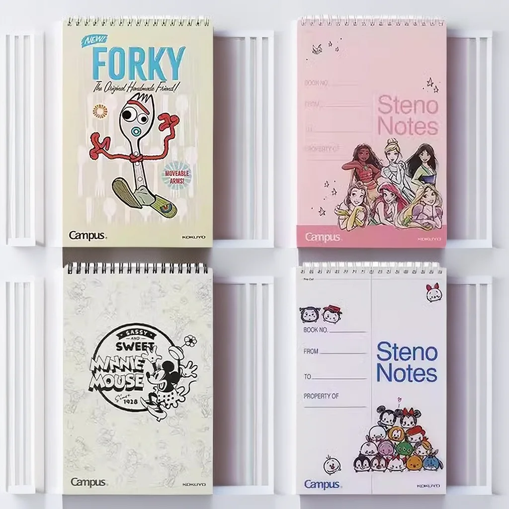 1Pc New Kokuyo Double Spiral Short Hand Book Spiral Flip Up Portable Book Column Notebook Short Hand Draft Book