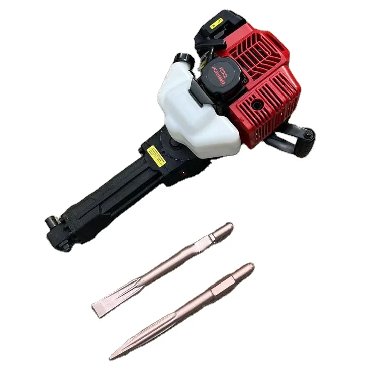 52CC Gas Jack Hammer 2 Stroke Gas Powered Petrol Demolition Jack Hammer Earth Drill