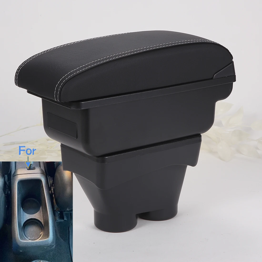 

Для Peugeot 208 подлокотник 2012-2018 автомобильный подлокотник авто ящик для хранения автомобильные аксессуары детали для модернизации внутренние детали кожа простой