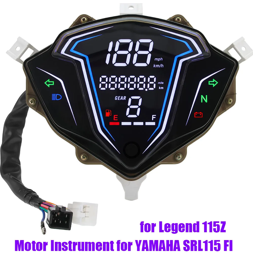 

Motorcycle Instrument Dashboard For YAMAHA SRL115 FI for LAGENDA 115Z Digital Speedometer Odometer KMH MPH Speed Fuel Gauge Gear