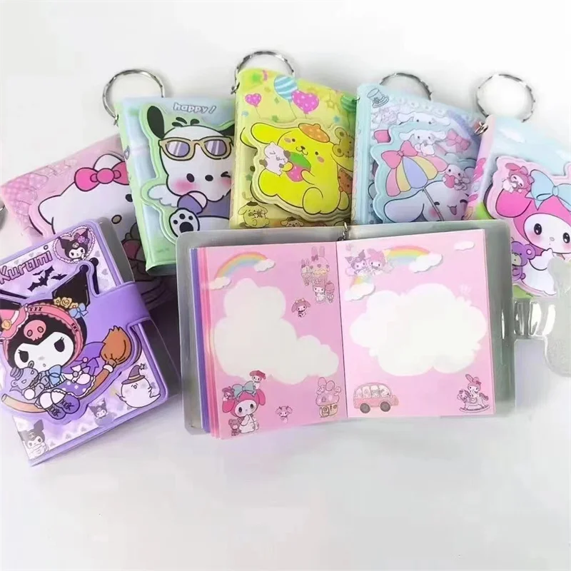 24 pcs/lot Sanrio Kawaii Kuromi Melody Notebook Mini Portable Note Book Diary Planner Memo pad Stationery gift School Supplies