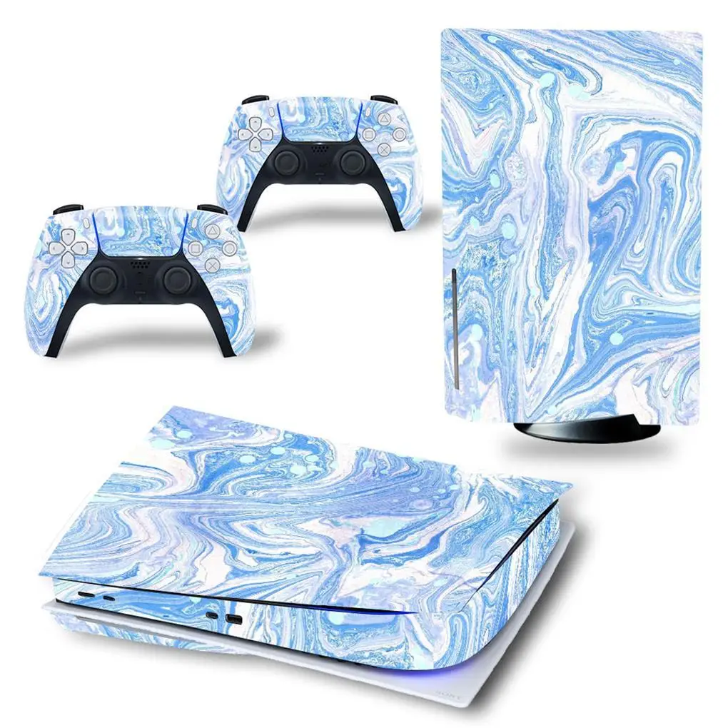 Suitable For PS5 Optical Drive Version Console Game Console Body Sticker Handle Sticker (7#)