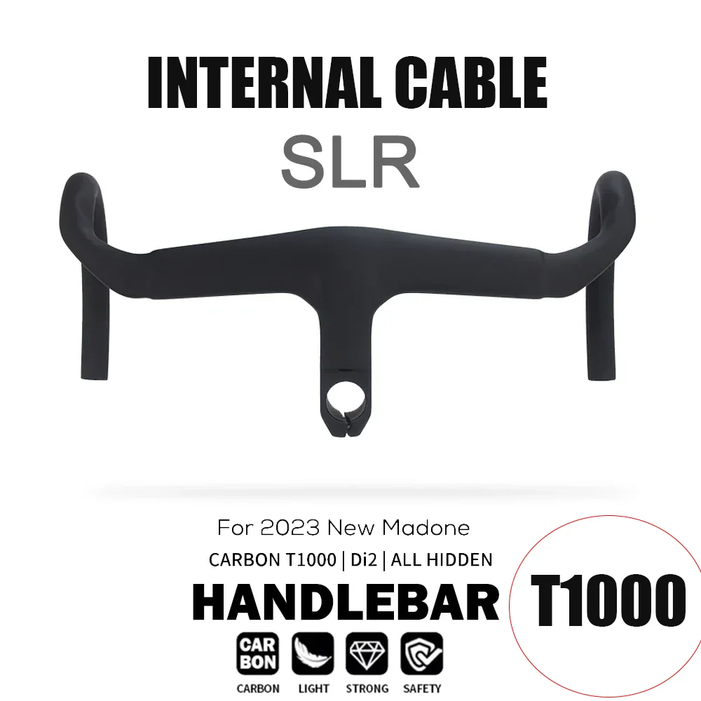 

Road Bike Handlebar Matte Black Internal Cable Carbon Fiber For SLR Gen 7 Frame Bike Racing /Handle With -7 D Stem
