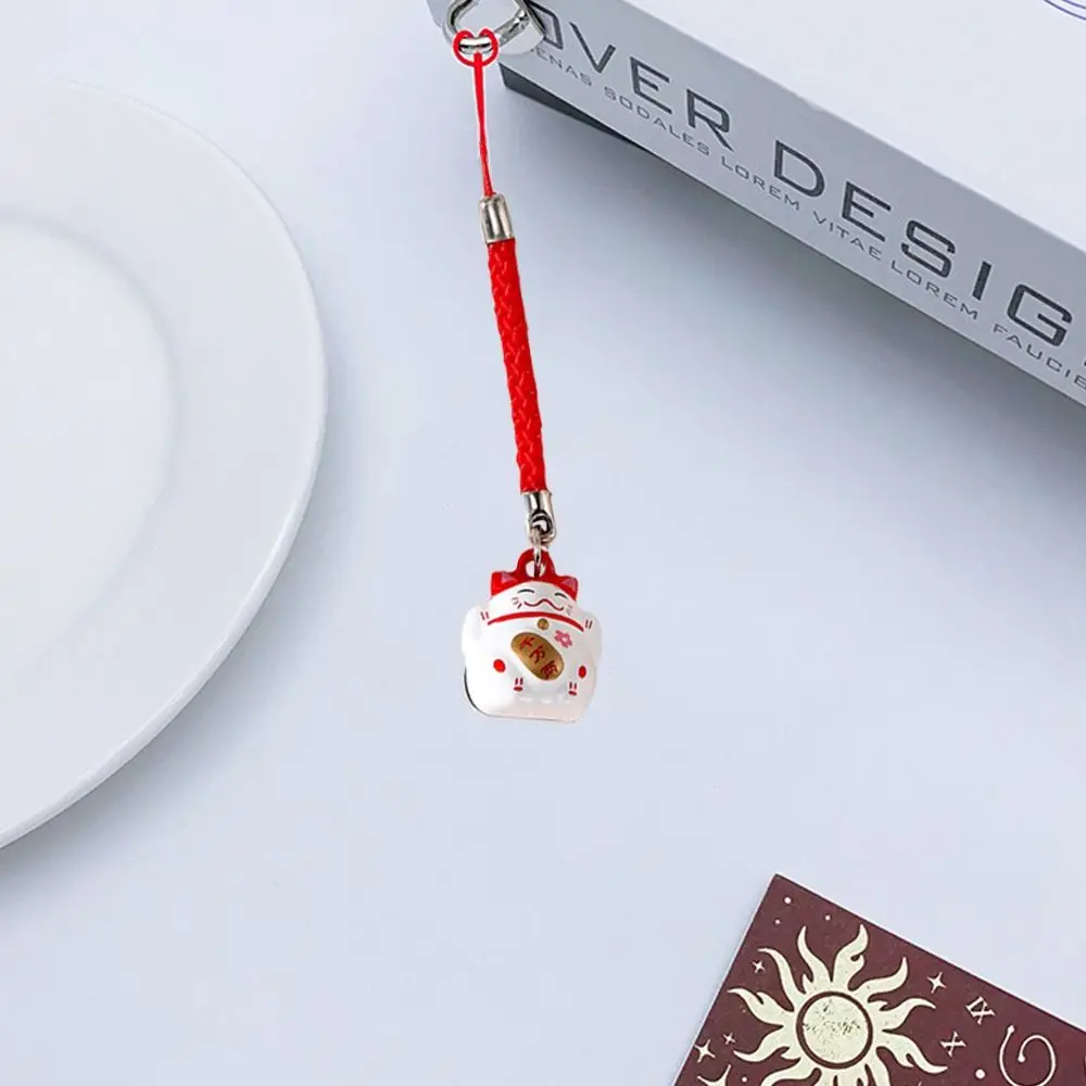 

Lucky Cat Lucky Cat Phone Charms Chinese Style Short Maneki Neko Phone Chain Anti-drop Trinket Fortune Cat Keychain
