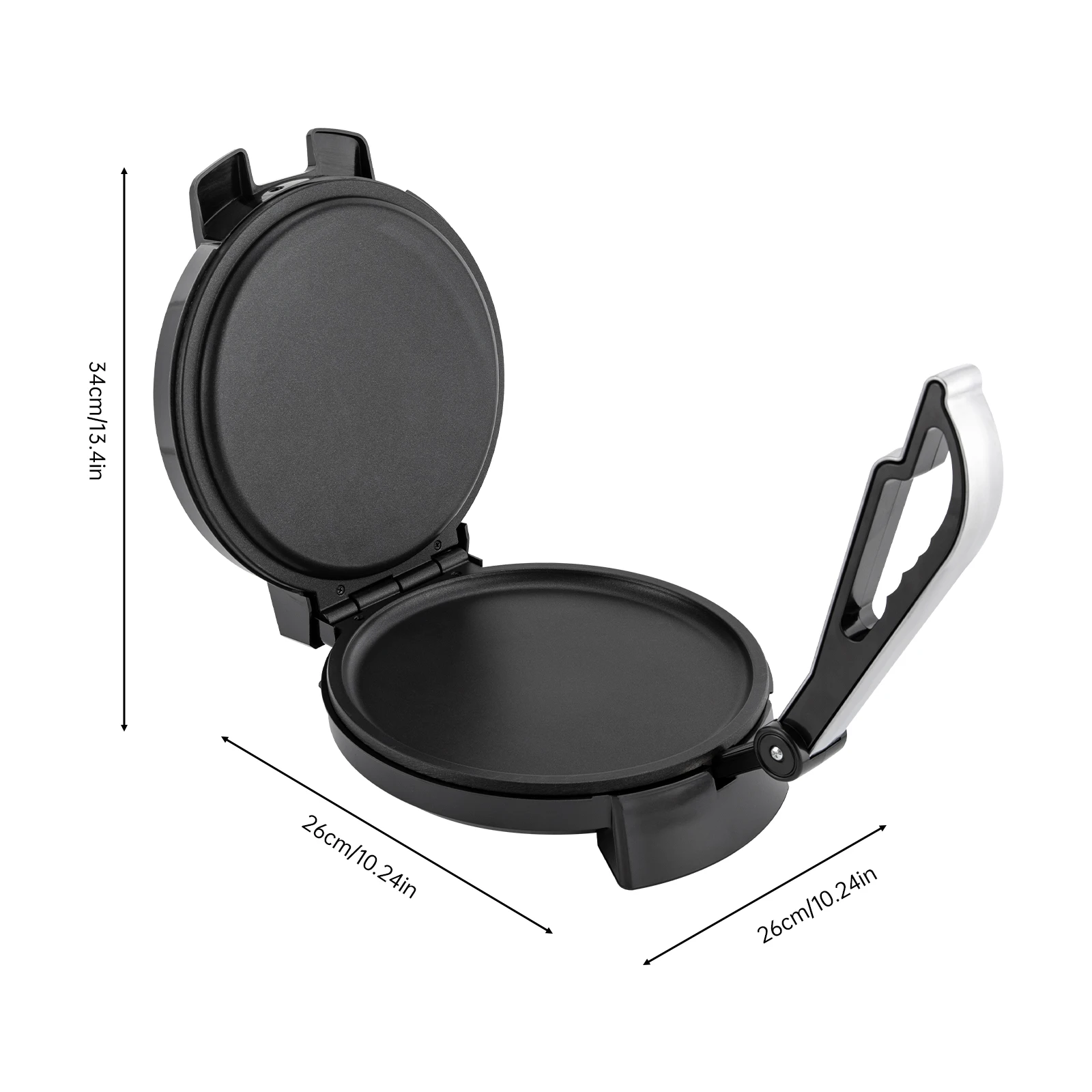 1200 واط صانع روتي على الوجهين التدفئة صانع الشاباتي غير عصا فلاتبريد فطيرة عجة ماكينة #4