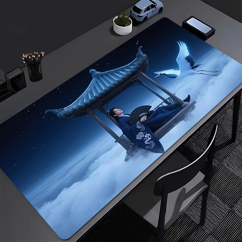 Gamer Bureaumat Oude Stijl Kaart XXL Muismatten HD Pc Muismat Bureau Pads Grote Muismat Antislip Muismatten voor Computer