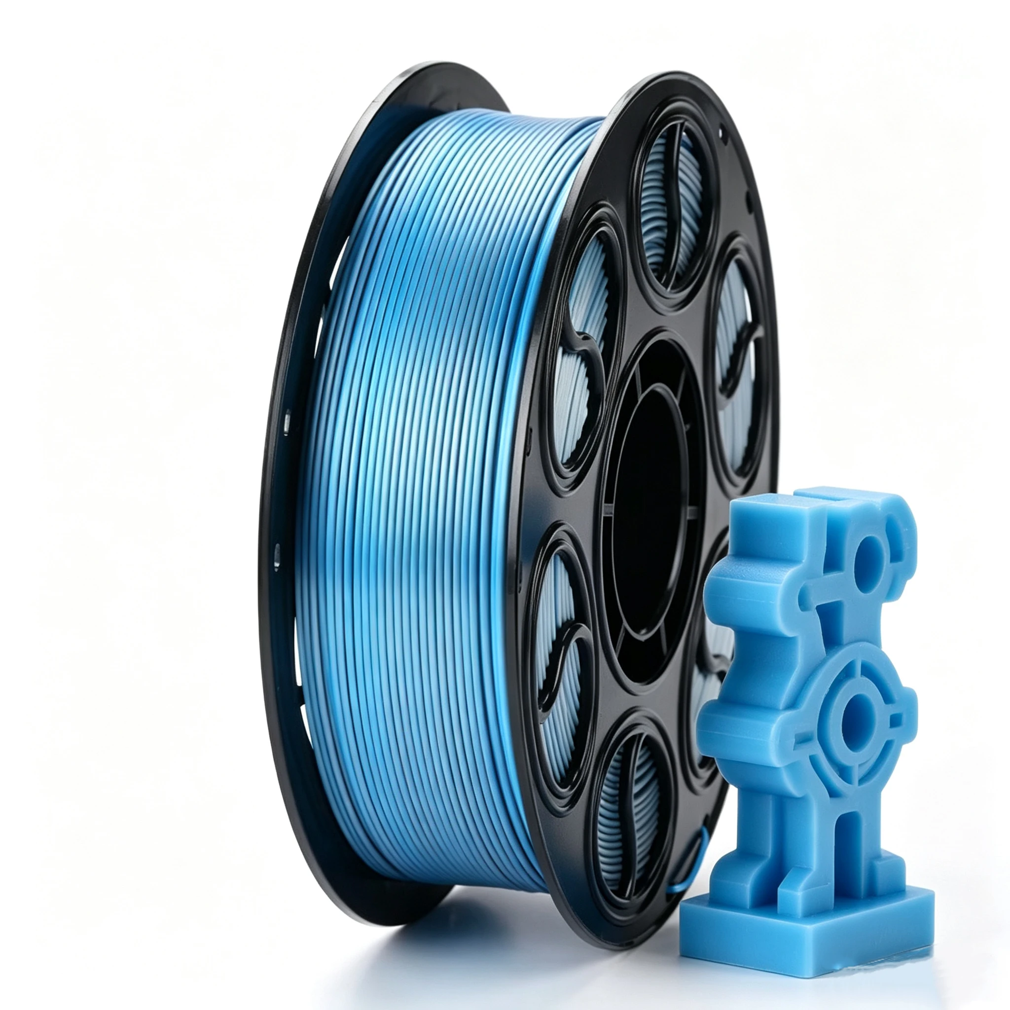 

PLA Silk Dual-Color 3D Printer Filament 1.75mm 1kg Bio-Based Material Smooth Extrusion Easy to Print for DIY Projects