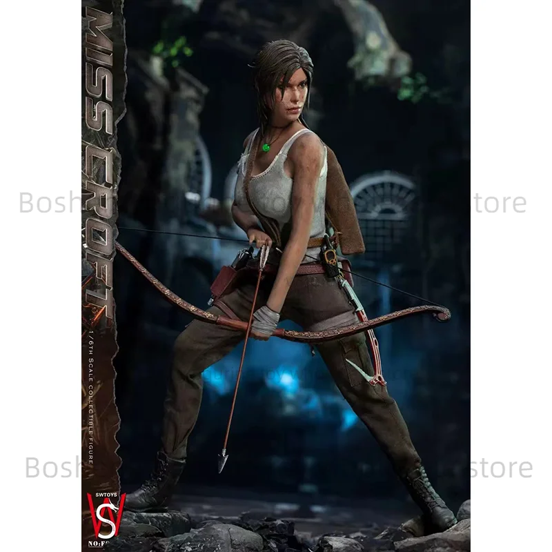 Original Swtoys Fs061 1/6 Lara Croft MISS CROFT Tomb Raider In Stock Anime Action Collection Figures Model Toys
