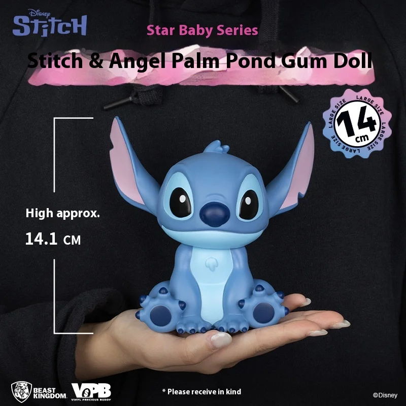 Disney Stitch & Angel Piggy Bank Figure Stitch Angel Interstellar Ornament Anime Character Children'S Surprise Kawaii Funny Gift