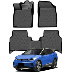 For Volkswagen VW ID.4 ID.5 2021 2022 2023 Floor Mats Waterproof Rubber Mats Floor Liners Car Accessories