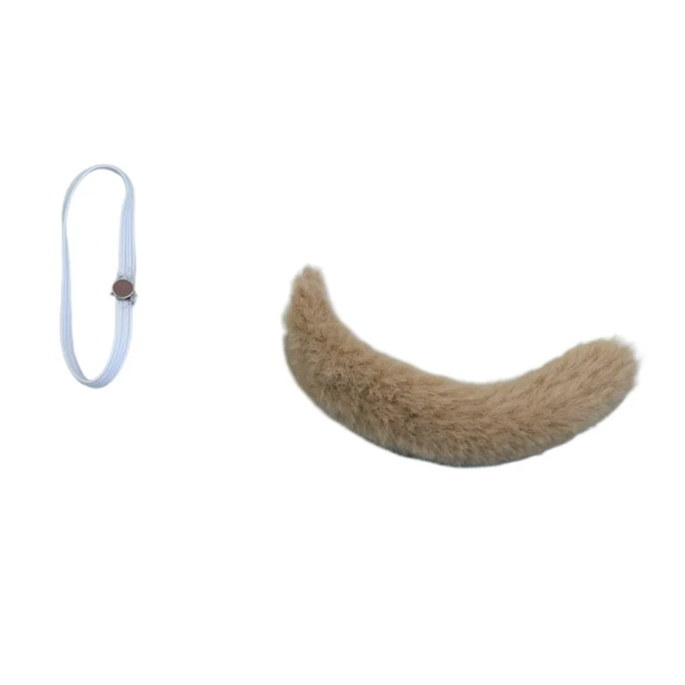 Stuffed Headband 20cm Headwear Hair Decor Hairy Tail Cat Ears Tail Dress Up Cosplay Cotton Animal Ear 20cm Cotton
