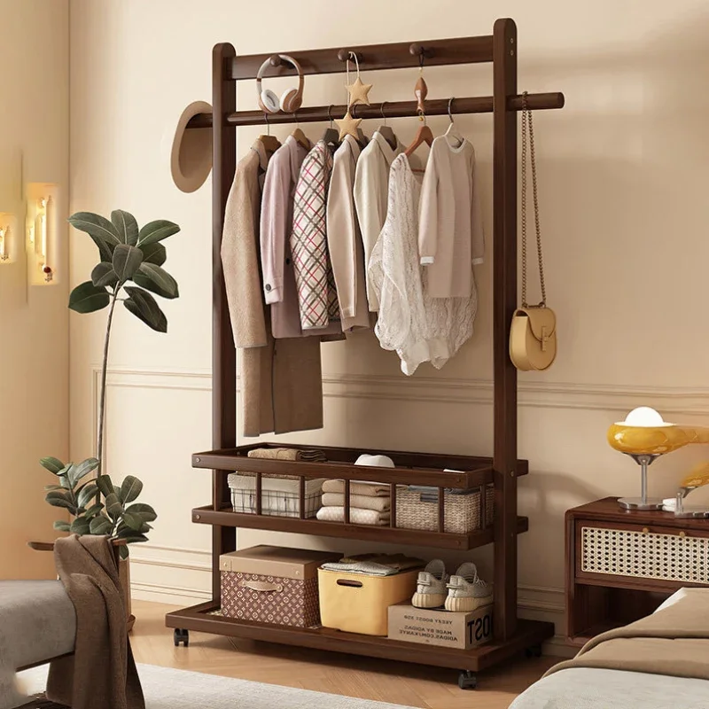 Living Room Space Saving Coat Rack Standing Hanging Multifunction Coat Rack Bamboo Modern Muebles Para Hogar Entrance Furniture