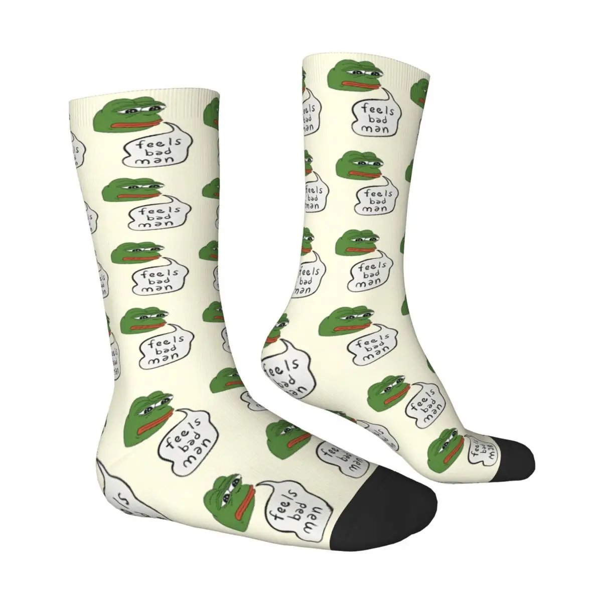 Feels Bad Man Pepe The Frog Kawaii Socks Sports Cartoon Pattern Socks