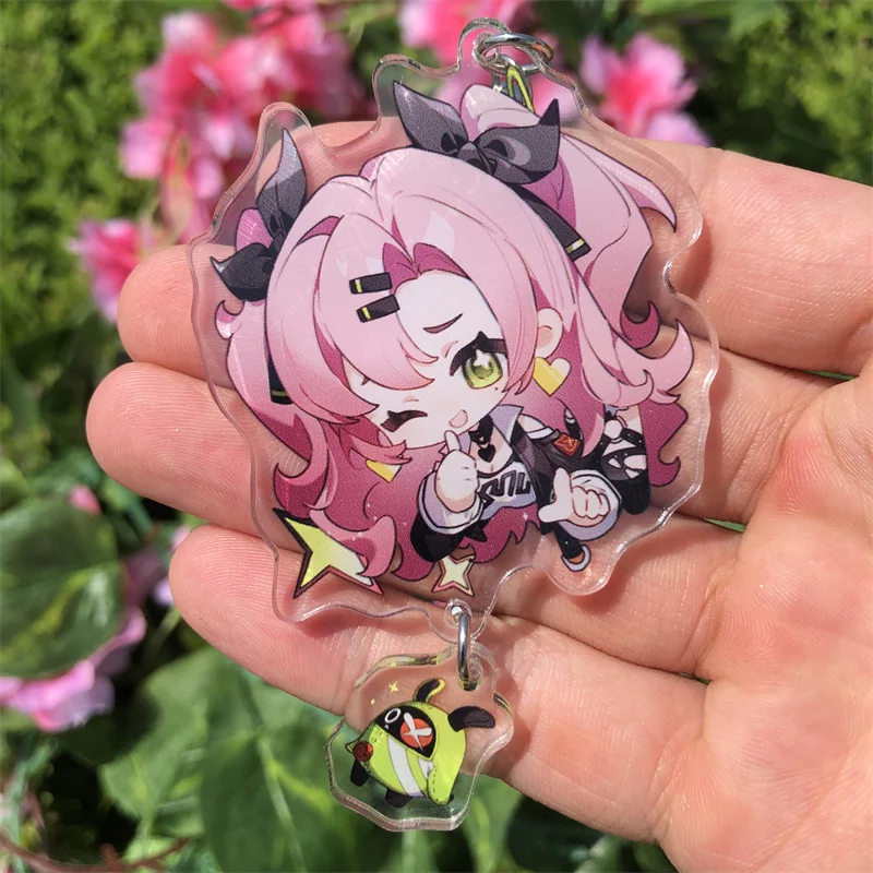 Spel Zenless Zone Zero Wise Belle Anby Demara Billy The Kid Cosplay Kostuum Acryl Sleutelhanger Sleutelhanger Accessoires Hanger