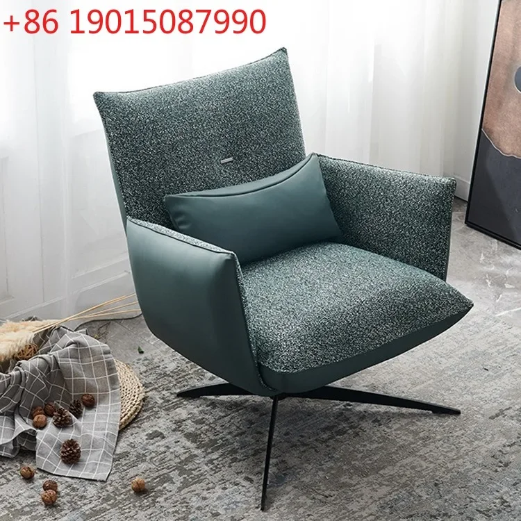 Minimalist single tiger living room rotating sofa chair Italian lazy modern sofa chair