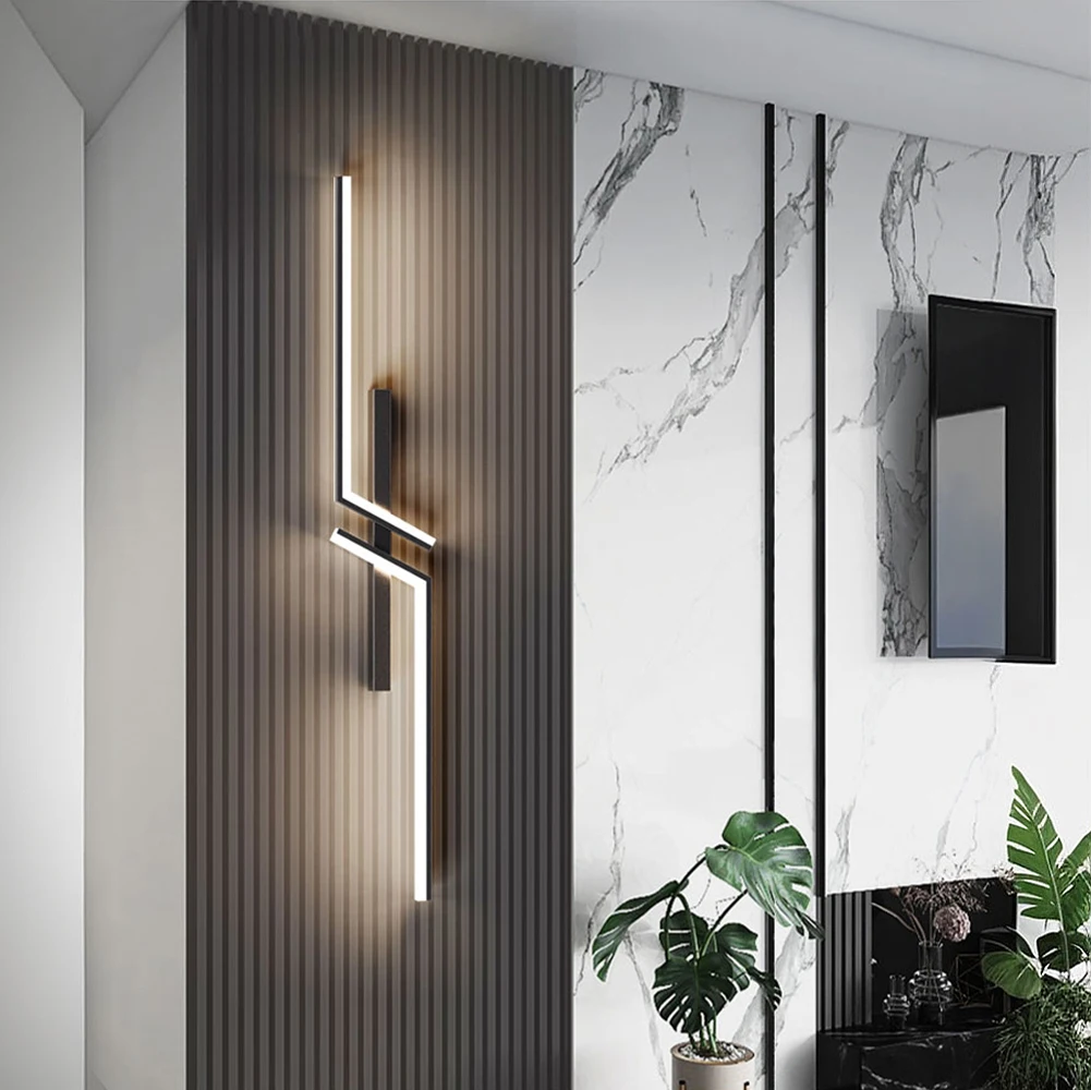 Modern Remote Dimming Led Wall Light Minimalist Bedroom Bedside Wall Sconce Led Lights Living Room TV Sofa Background