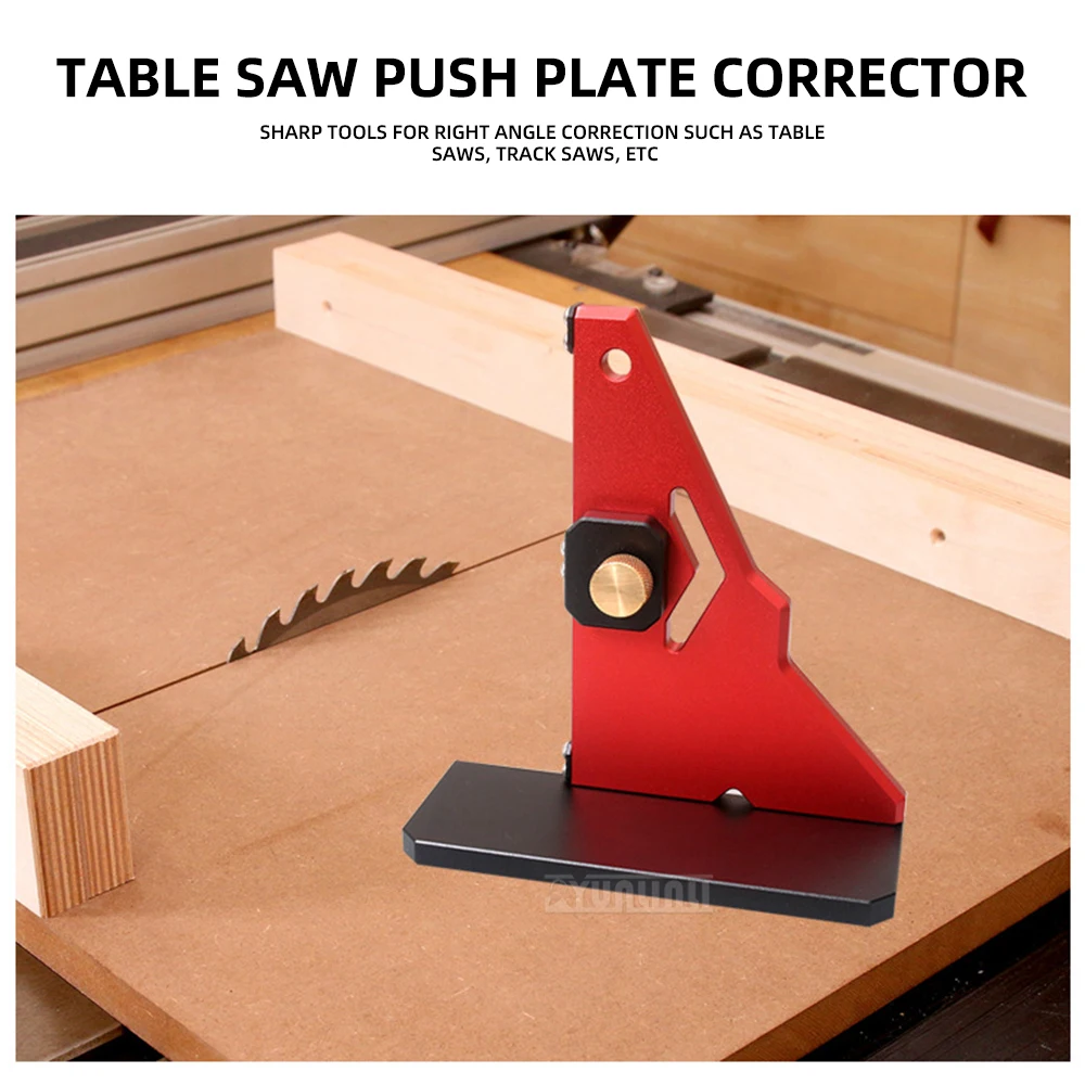 Table Saw Crosscut Sled with Miter Fence, Precision 90° Square Jig for Woodworking DIY