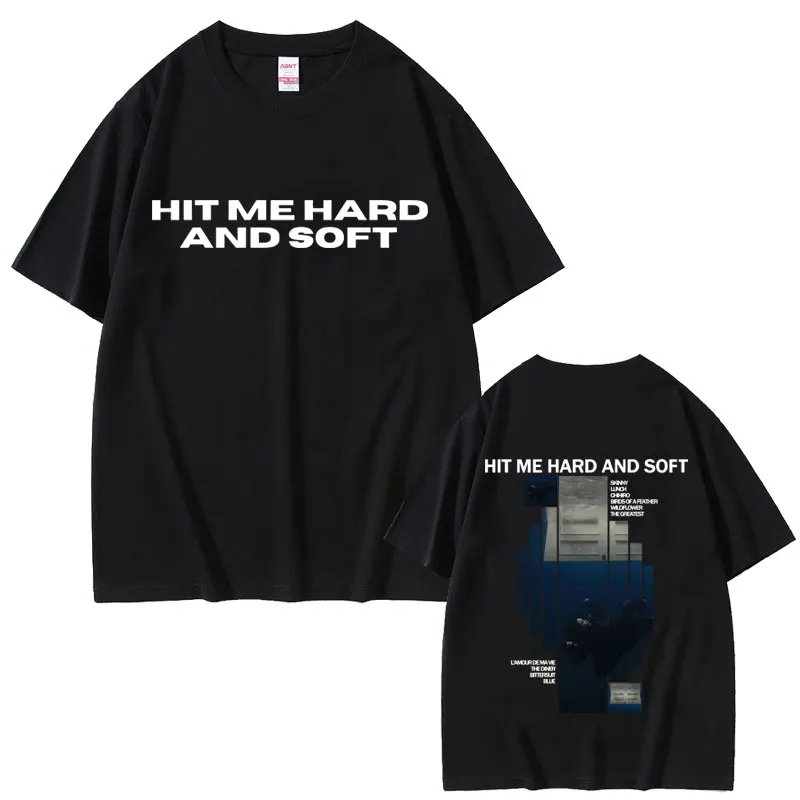 

Hit Me Hard and Soft Album Graphic T-shirt Men Women Fashion Pop Music T Shirt Unisex Casual Oversized Cotton T-shirts Fans Gift