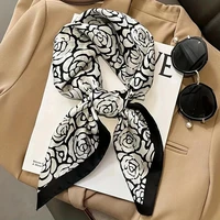 Fashion Luxury Brand 70cm Silk Square Scarf Women Satin Neck Tie Female Hair Bandana Headkerchief Shawl Wrap Hijab - Image 6